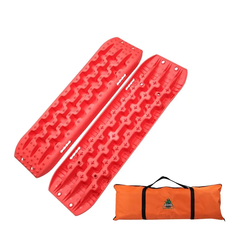 Offroad Boar Recovery Traction Boards – 2-Pack Orange Mud, Sand, And Snow Grip Tracks 1