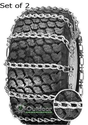 Opd Heavy-Duty 2-Link Tire Chains With Tighteners – Set Of 2 For 23×10.50-12 Tires 1