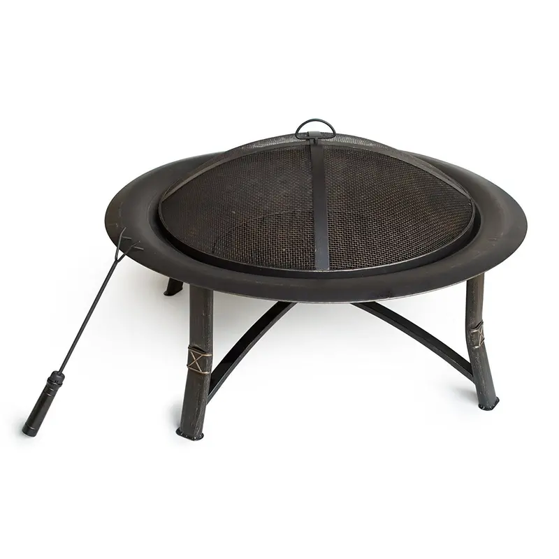 Outdoor Escapes 35-Inch Steel Fire Pit With Rust-Resistant Finish 1