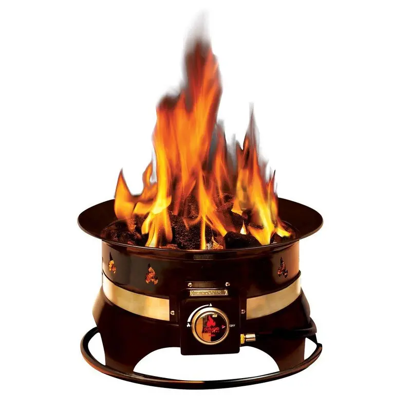 Outland Firebowl 870 Propane Fire Pit – 19-Inch, 58,000 Btu With Carry Kit & Cover 1