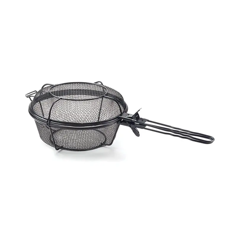 Outset Chef’S Jumbo Grill Basket & Skillet – Outdoor Cooking Essential With Detachable Handles (76182) 1