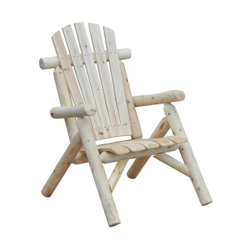 Outsunny Fir Wood Adirondack Lounge Chair – Rustic Outdoor Patio Seating 1