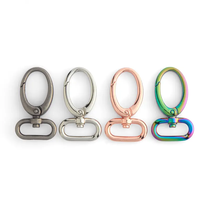 Oval-Shape Spring-Loaded Snap Closure 1