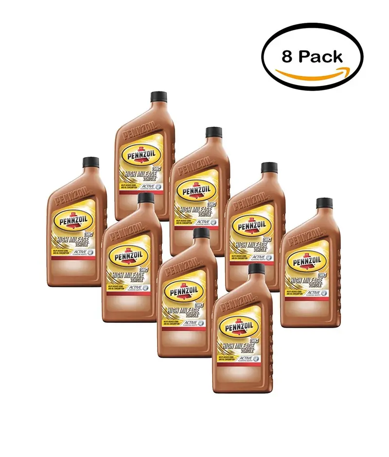 Pennzoil High-Mileage 5W-30 Motor Oil – Pack Of 8 Quarts 1