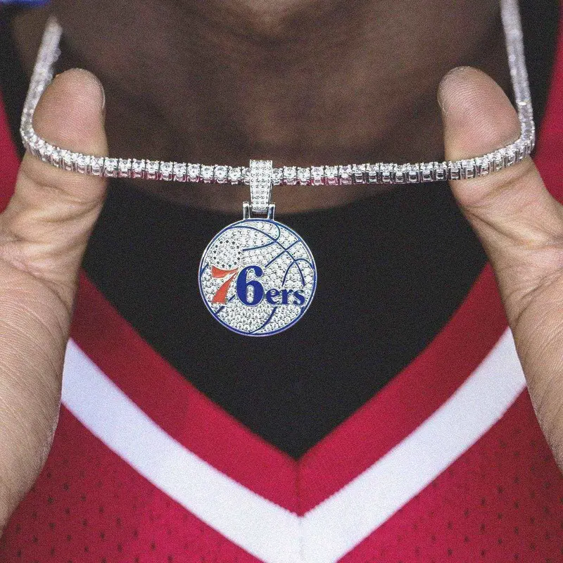 Philadelphia 76Ers Nba Official Logo Pendant 1