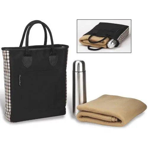 Picnic At Ascot Coffee-Themed Blanket Tote – Stylish Carry-All For Outdoor Gatherings 1
