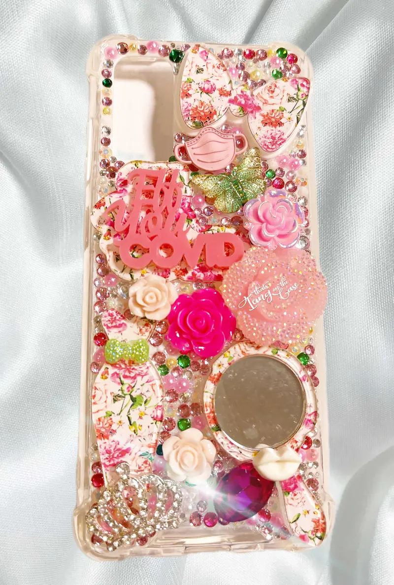 Pink Floral Eff You Covid Samsung Galaxy S20 Snap Case With Impact-Resistant Bumpers 1