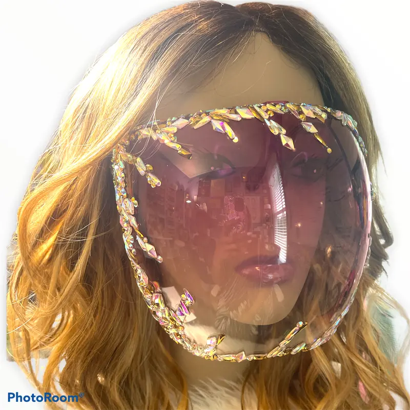 Pink Ivy Series Face Shield – Elegant & Lightweight Protection 1