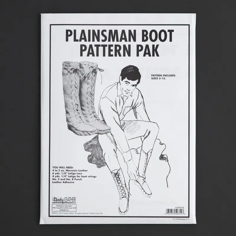 Plainsman Traditional Boot Pattern Set For Custom Footwear 1