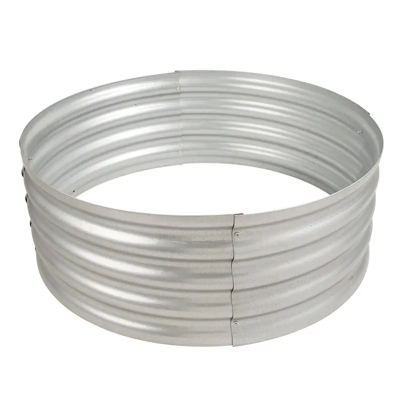 Pleasant Hearth Ofw815Fr Galvanized Steel Fire Ring – Infinity Series Outdoor Fire Pit Ring 1