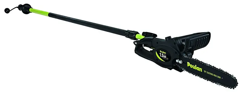 Poulan 952802360 8-Amp Electric Pole Pruner – 10-Inch Bar & Chain With 8-Foot Telescoping Boom 1