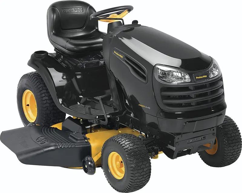 Poulan Pro Pb20Va46 Riding Lawn Mower – 20 Hp V-Twin Engine, 46-Inch Deck 1