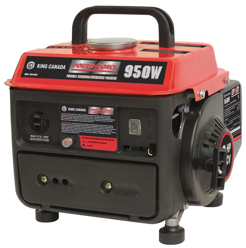 Power Force Kcg-951G Dual-Fuel Portable Generator – 950W Gasoline & Oil Powered 1