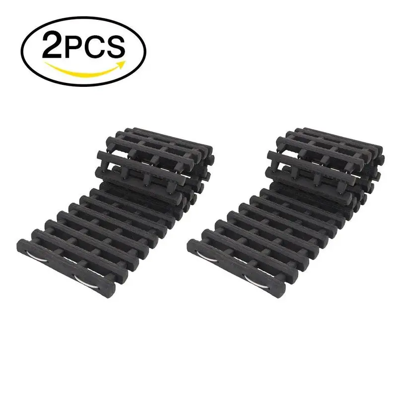 Power Tiger Car Traction Mats – 2-Pack Foldable Emergency Tire Grips For Snow, Ice, Mud & Sand 1