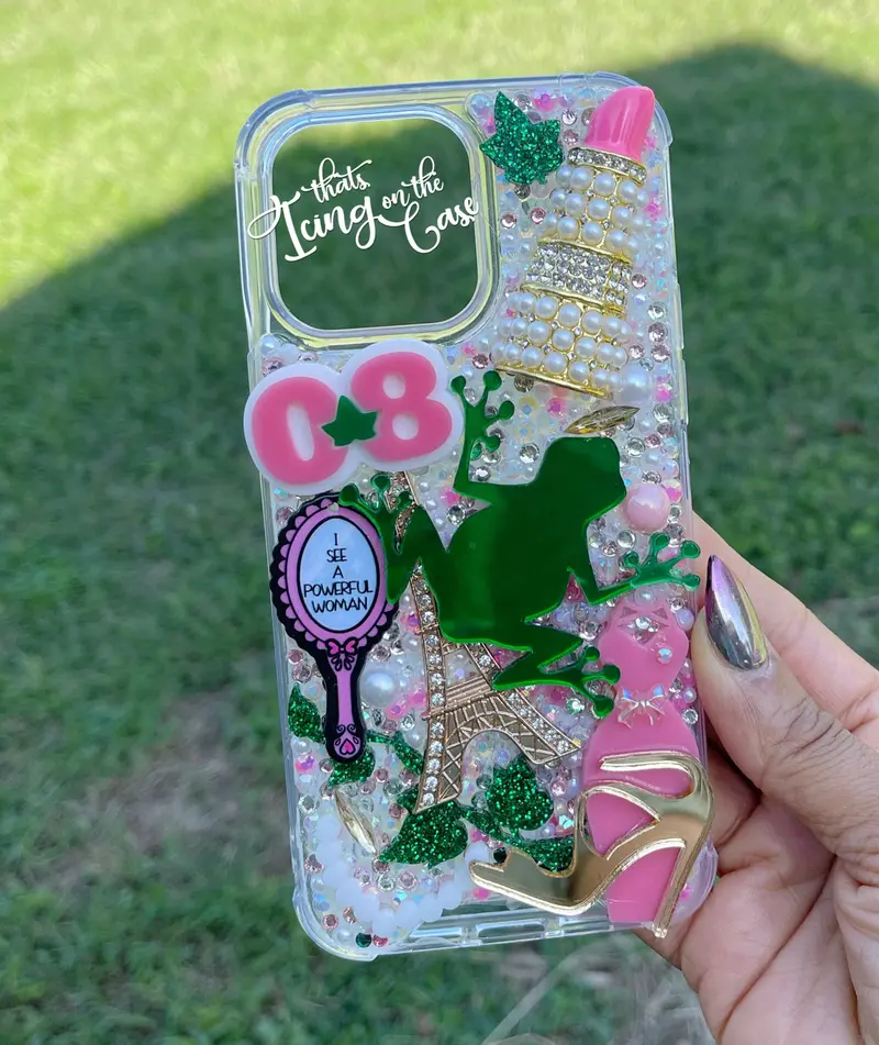 ‘Powerful Woman In The Mirror’ Sorority Snap Case For Iphone 14 Pro Max With Drop-Proof Bumper 1