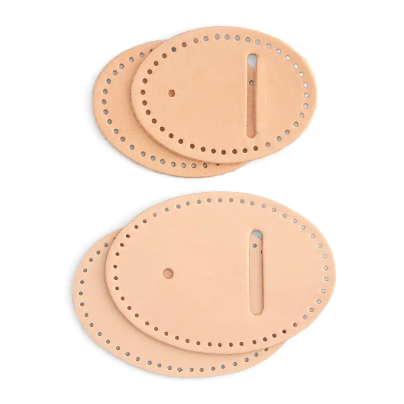 Pre-Punched Oval Buckle Leather Strips 1