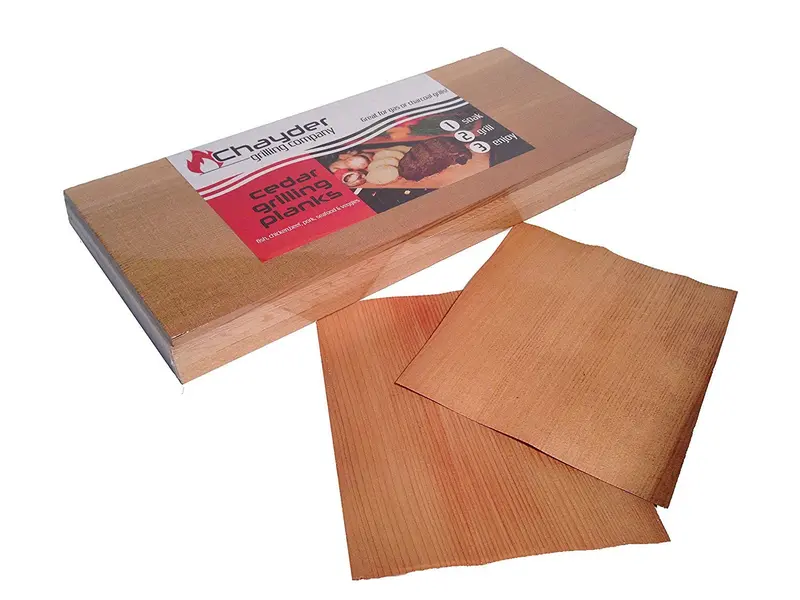 Premium Cedar Grilling Plank Set – 6-Pack With Bonus Cedar Wraps & Digital Recipe Guide For Salmon, Chicken, Veggies & More 1