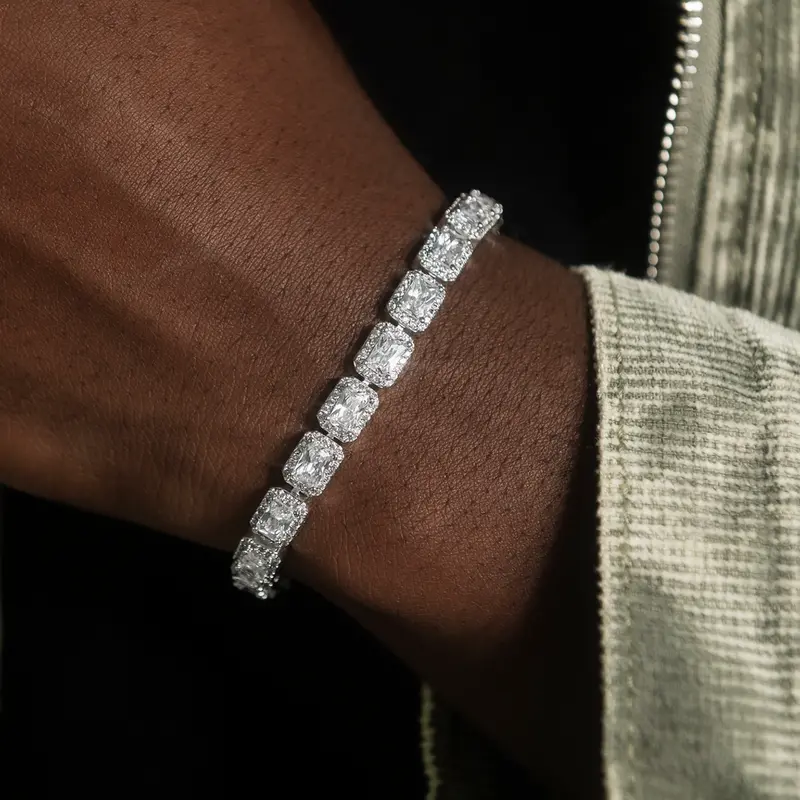 Premium Cushion-Cut Diamond Tennis Bracelet 1