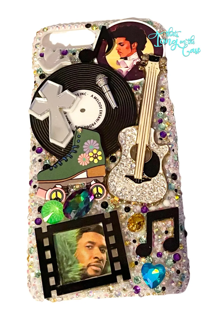 Psychedelic Sounds Iphone 8 Plus Case – Retro Snap-On Design 1