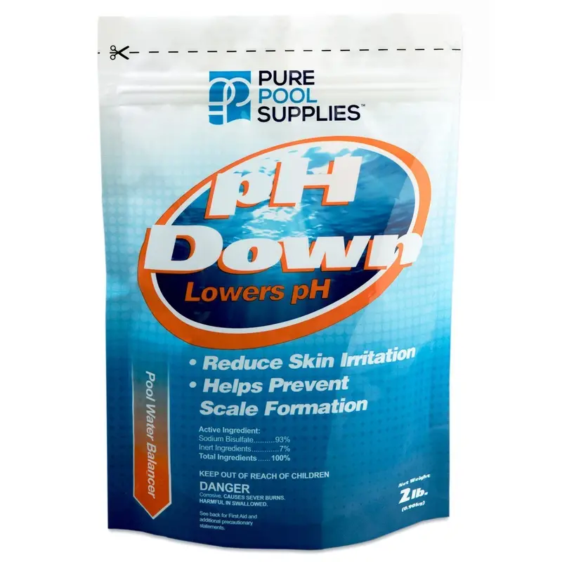 Pure Pool Supplies Ph Down – 2 Lb Sodium Bisulfate Pool & Spa Ph Reducer 1