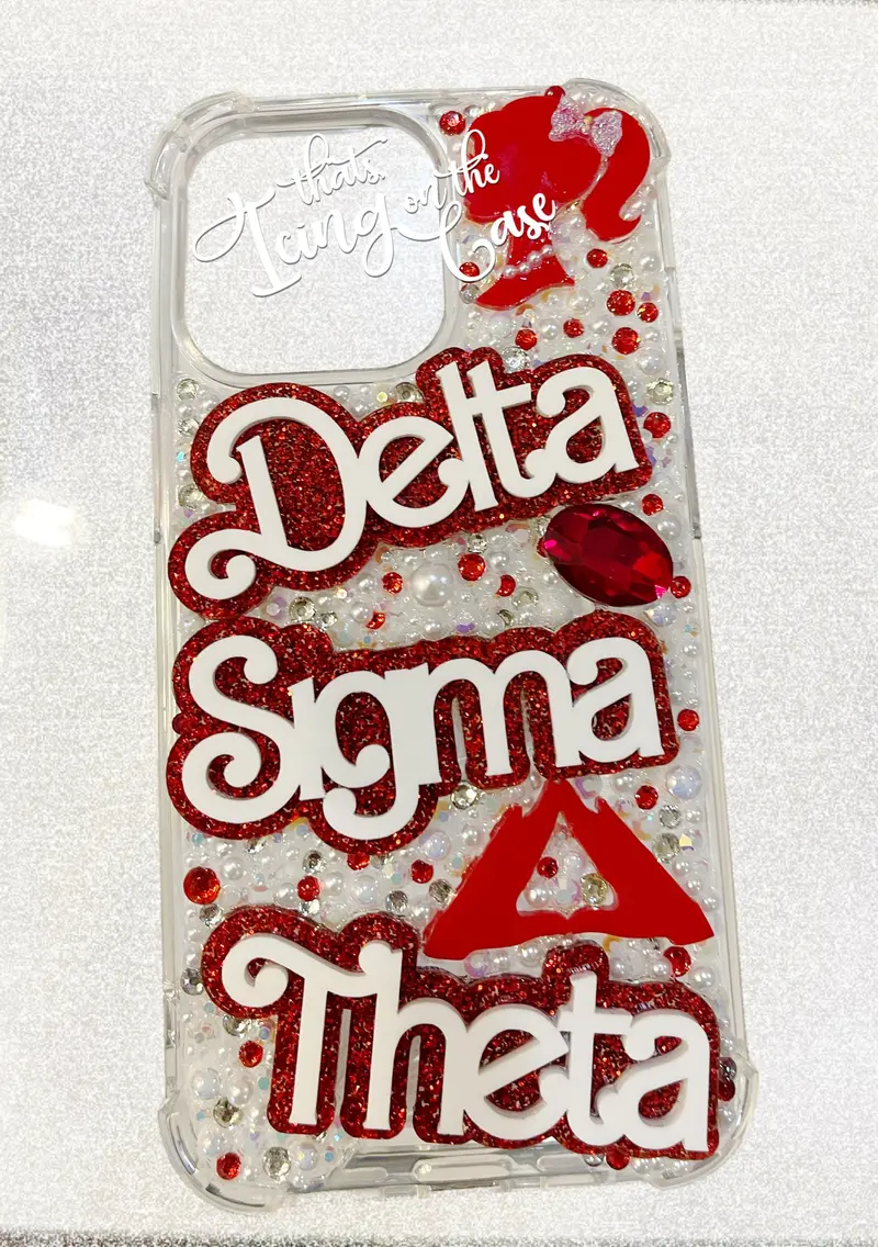 Red & White Sorority Doll Snap-On Case For Iphone 13 Pro With Impact-Resistant Bumper 1