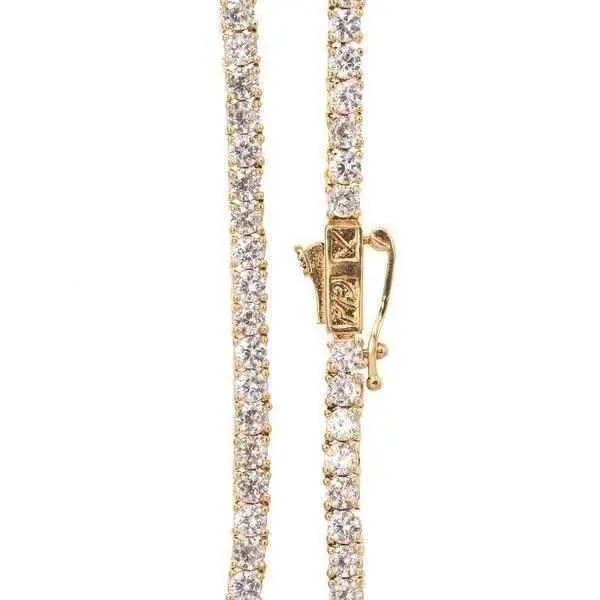 Refined 16-Inch 3Mm Tennis Necklace – Polished Simplicity 1