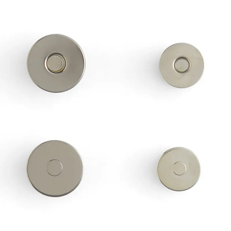 Rivet-Back Magnetic Bag Clasp Assembly 1