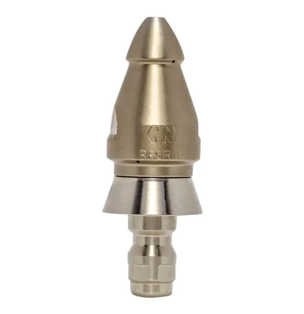 Root Rat Invading Nozzle – 1/4 Inch With Qr-C Quick-Release Stainless Steel Skirt 1