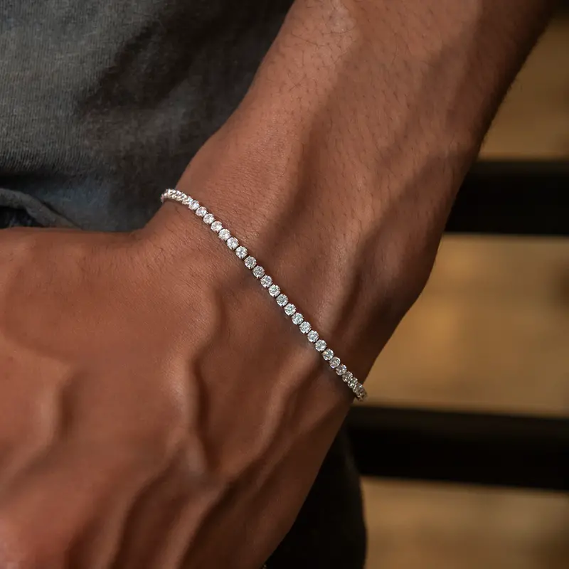 Rose Gold Micro Tennis Bracelet 1