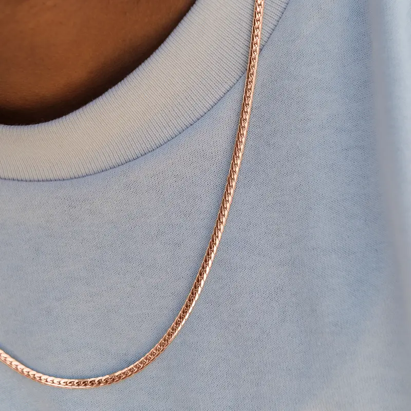 Rose Gold South Beach Cuban™ Chain – 3Mm Width 1