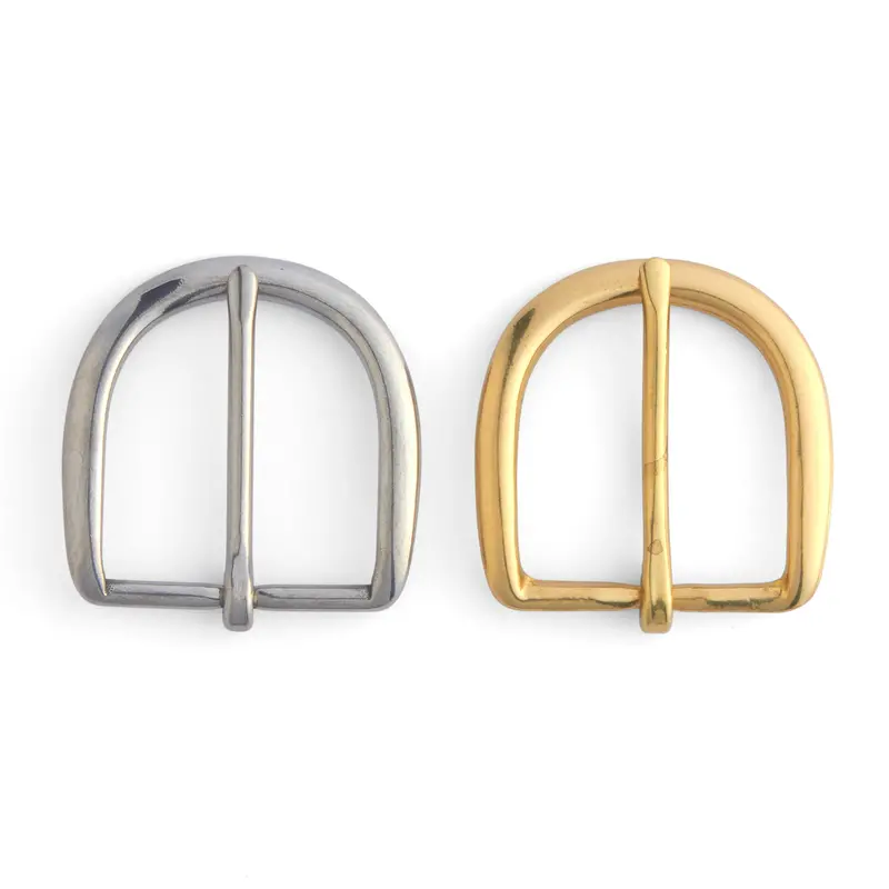 Round Heel-Bar Belt Buckle For Traditional Straps 1