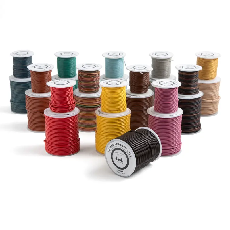 Round Wax-Infused Leather Lace 1