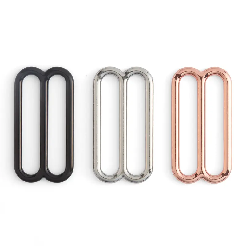 Rounded Metal Strap Slides For Smooth Belt And Harness Adjustment 1