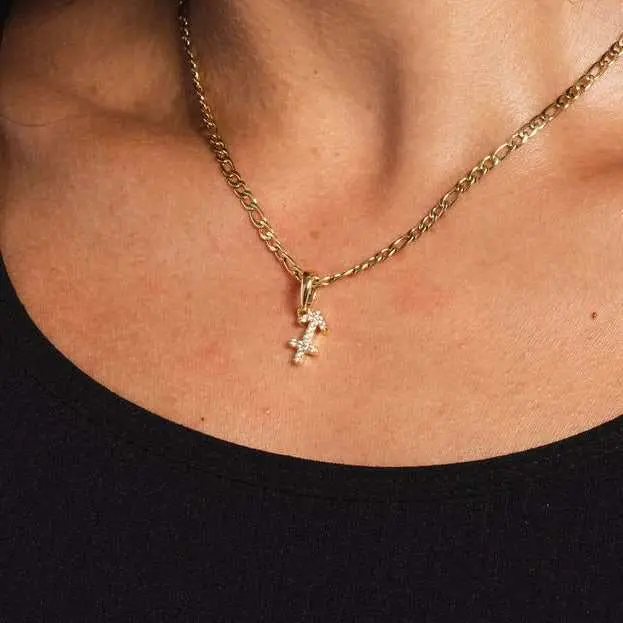 Sagittarius Zodiac Pave Pendant 1