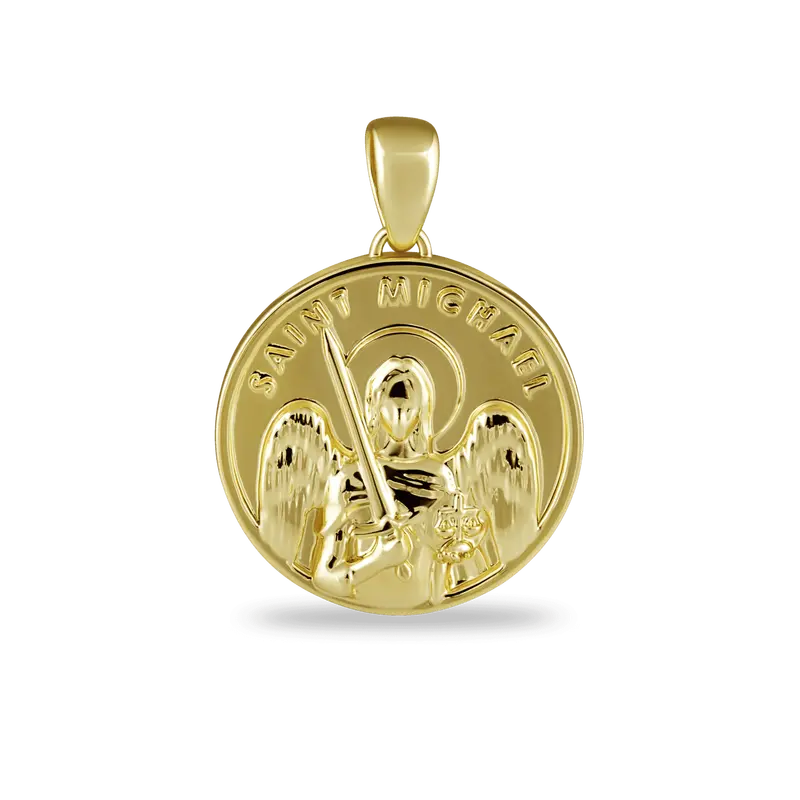Saint Michael Medal Coin Pendant 1