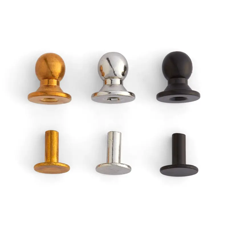 Sam Browne-Style Brass Buttons With Washers 1
