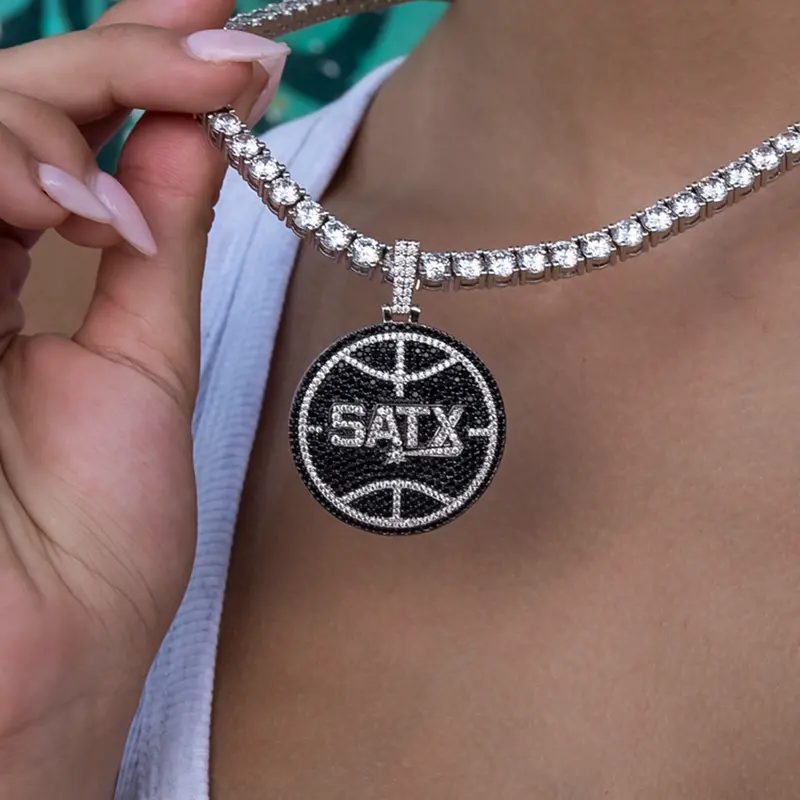 San Antonio Spurs Nba Satx Logo Pendant – Officially Licensed 1
