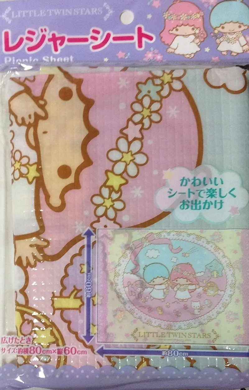 Sanrio Little Twin Stars Picnic Mat – 80×60 Cm Waterproof Leisure Sheet 1