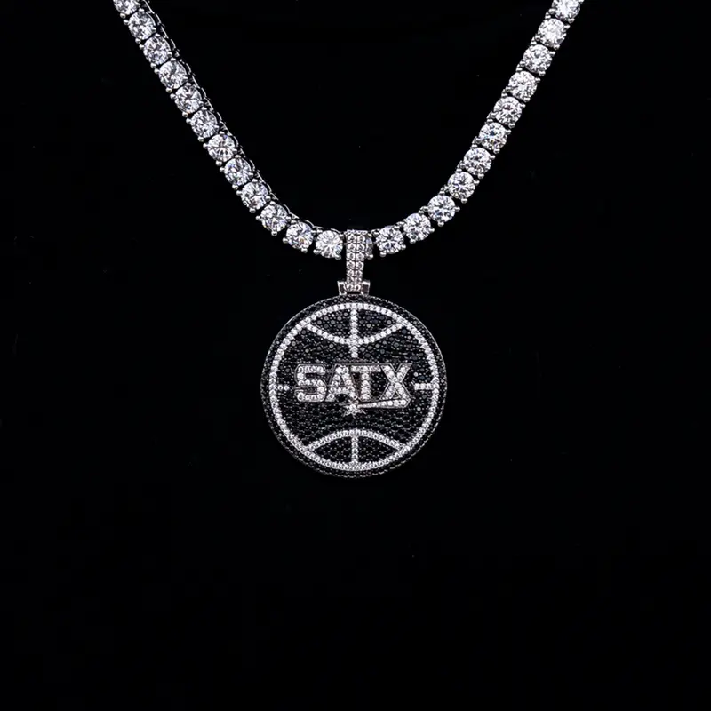 Satx Team Logo Pendant For San Antonio Spurs Fans – Ncaa-Style Design 1
