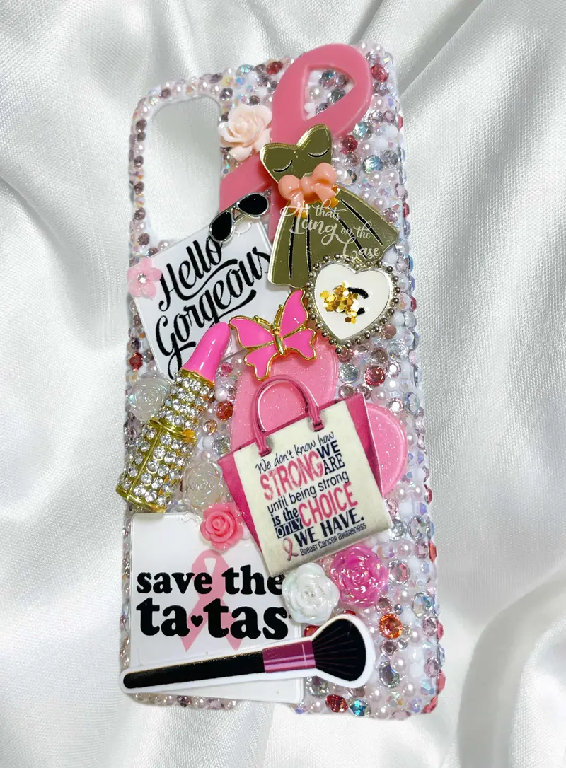 Save The Tatas Samsung Galaxy S20 Themed Snap Case – Protective Bumper Edges 1