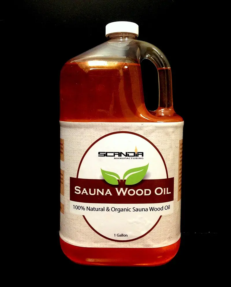 Scandia Sauna Natural Wood Oil – 100% Organic, Food-Safe Finish For Cedar And Hemlock Sauna Interiors (1 Gallon) 1