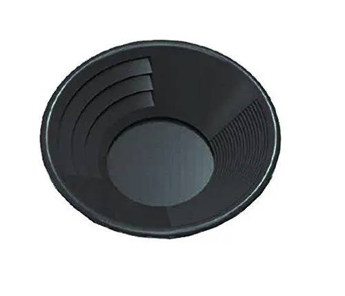 Se Gp1012Bb10 Gold Prospecting Pan – 10-Inch Black Plastic With Dual Riffle Design 1