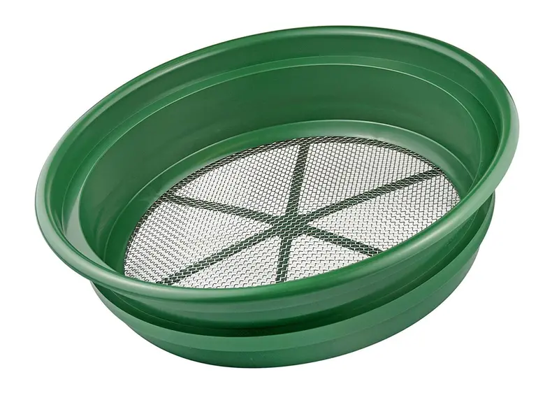 Se Gp2-18 Patented Stackable Sifting Pan – 13.25-Inch, 1/8-Inch Mesh Screen For Screening Materials 1