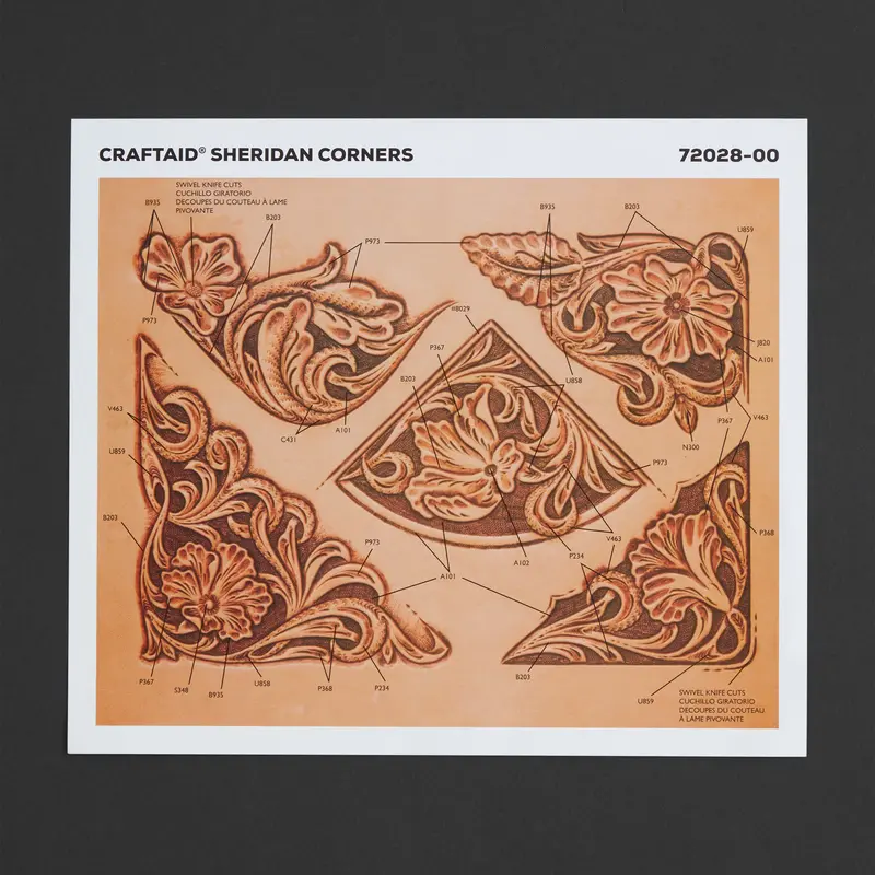 Sheridan Corners Stamp – Craftaid Decorative Edge Design 1