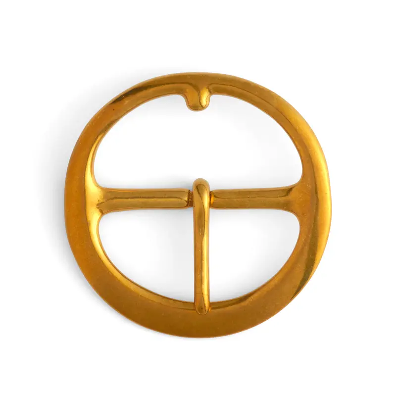 Shiloh Brass Round Belt Buckle 4