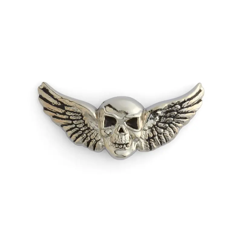 Skull Wings Cycle Concho For Custom Bike Accents 1