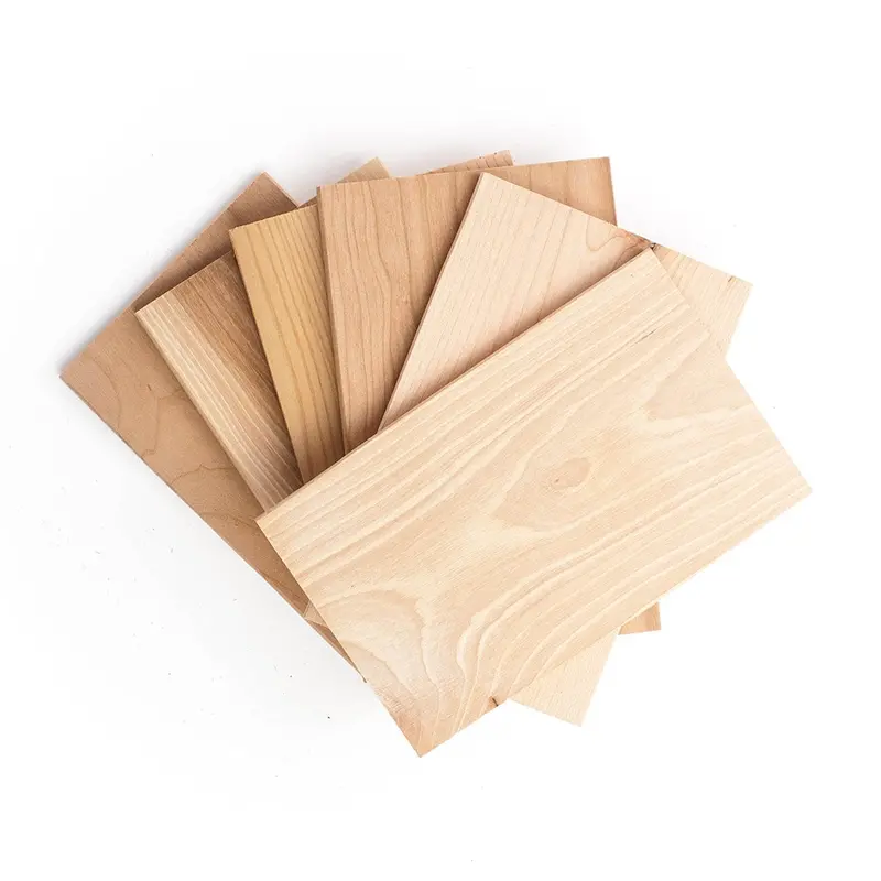 Small Grilling Plank Sampler – 6-Wood Variety Pack (Cedar, Alder, Cherry, Hickory, Maple, Red Oak), 5" X 8" Size 1