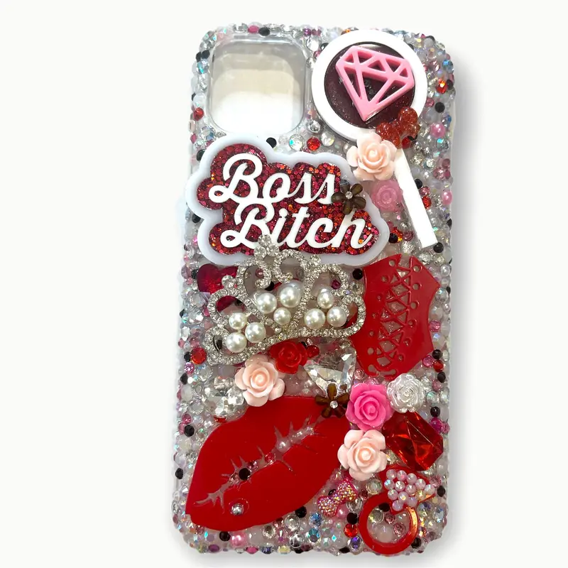 Snap-On Iphone 11 Pro Max Case – 'Cuz I'M A Boss' Design 1