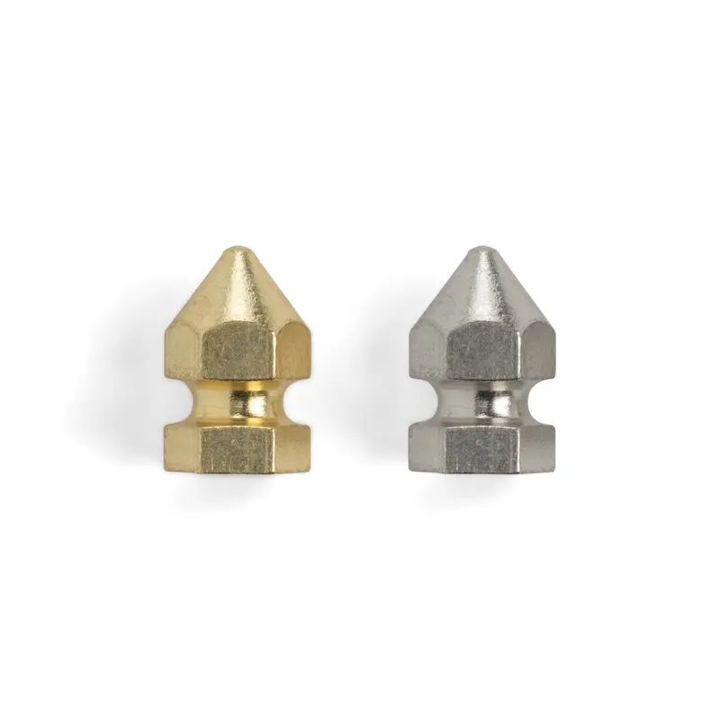 Solid Brass Spiked Rivets With Screwback – 10-Pack 1