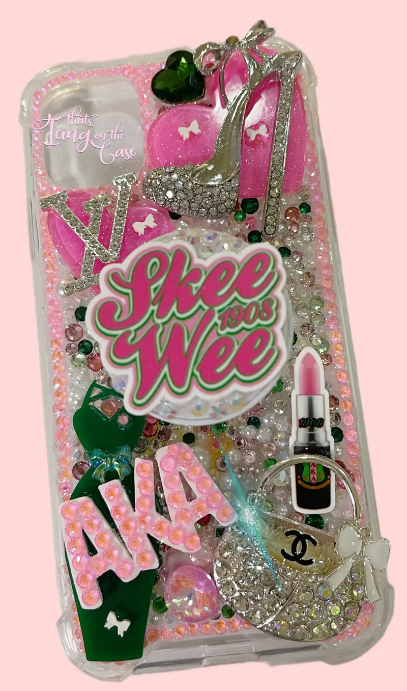 Sorority-Inspired Iphone 11 Snap Case With Integrated Pop Socket & Protective Bumper 1
